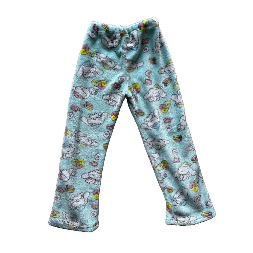 Sanrio CINNAMOROLL Blue Fleece Pajama Set Girls 8 Size 130cm